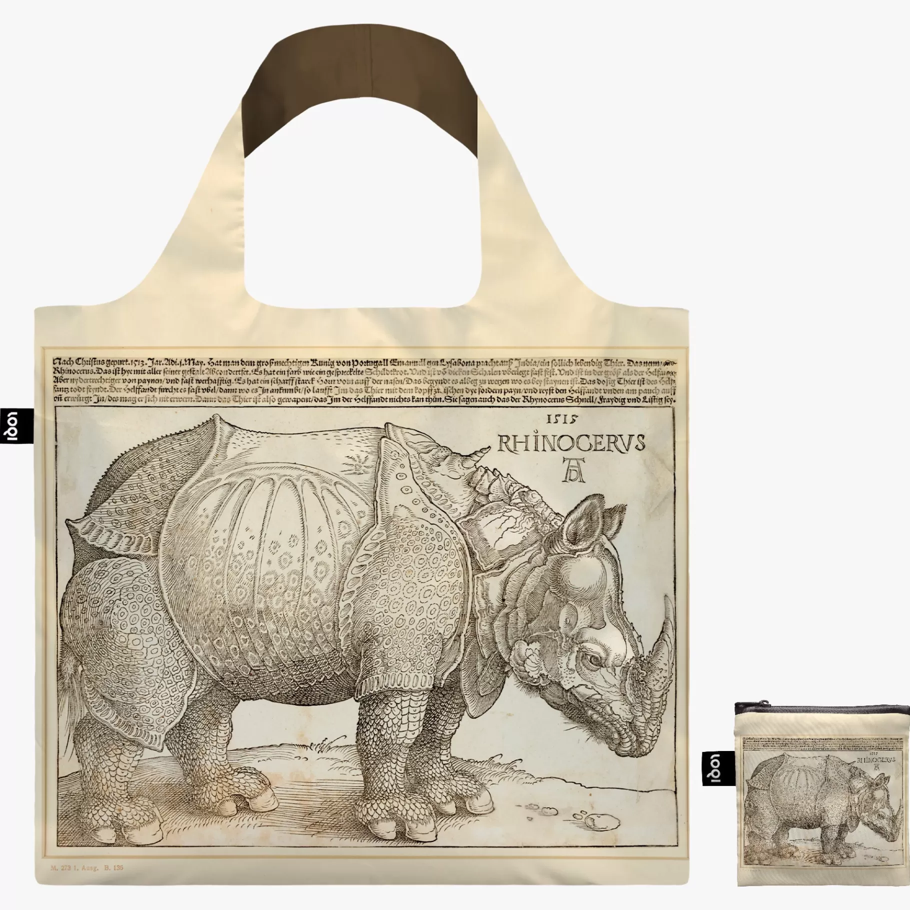 LOQI ALBRECHT DUERER Rhinocéros Sac recyclé* Sacs