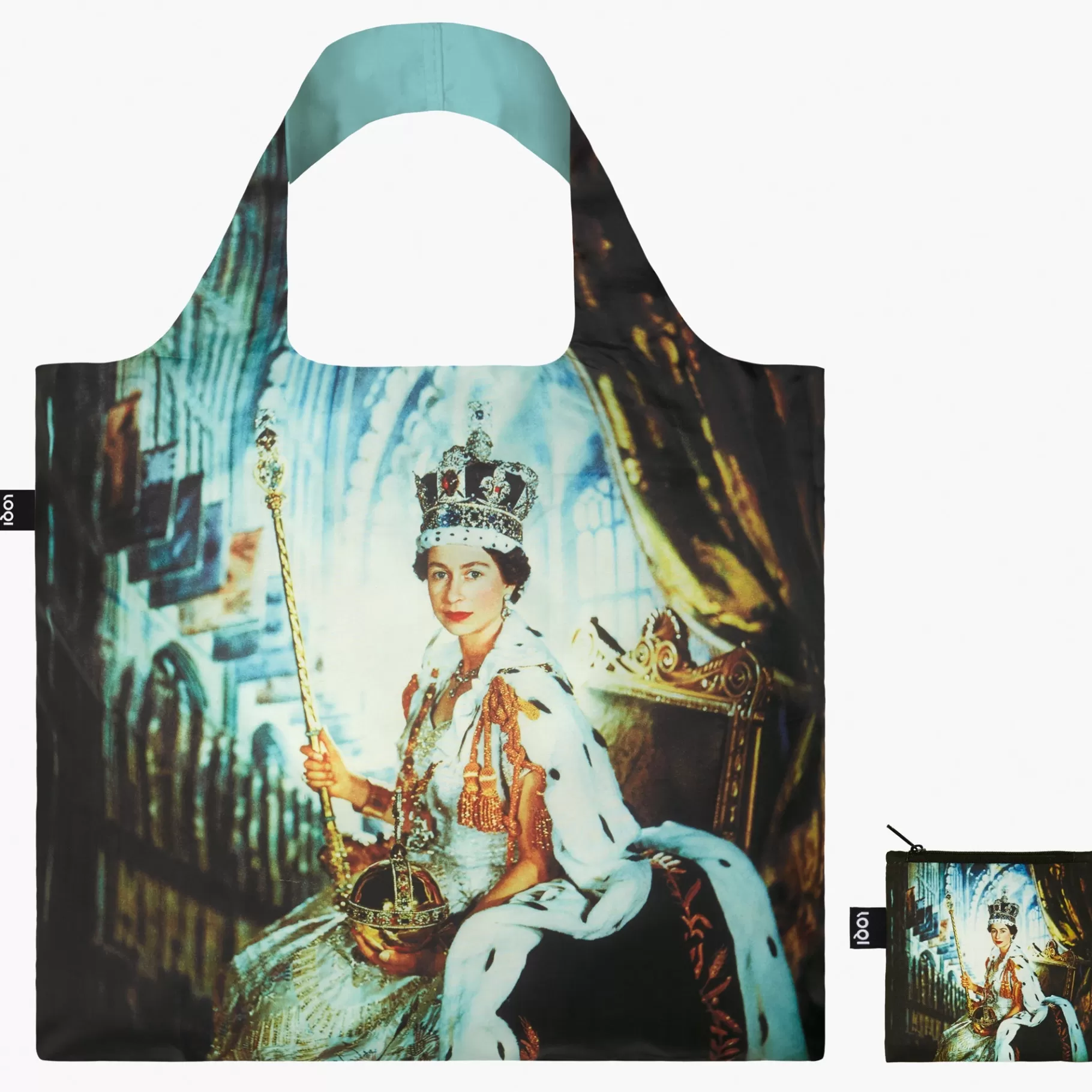 LOQI CECIL BEATON Sac recyclé Reine Elizabeth II* Sacs