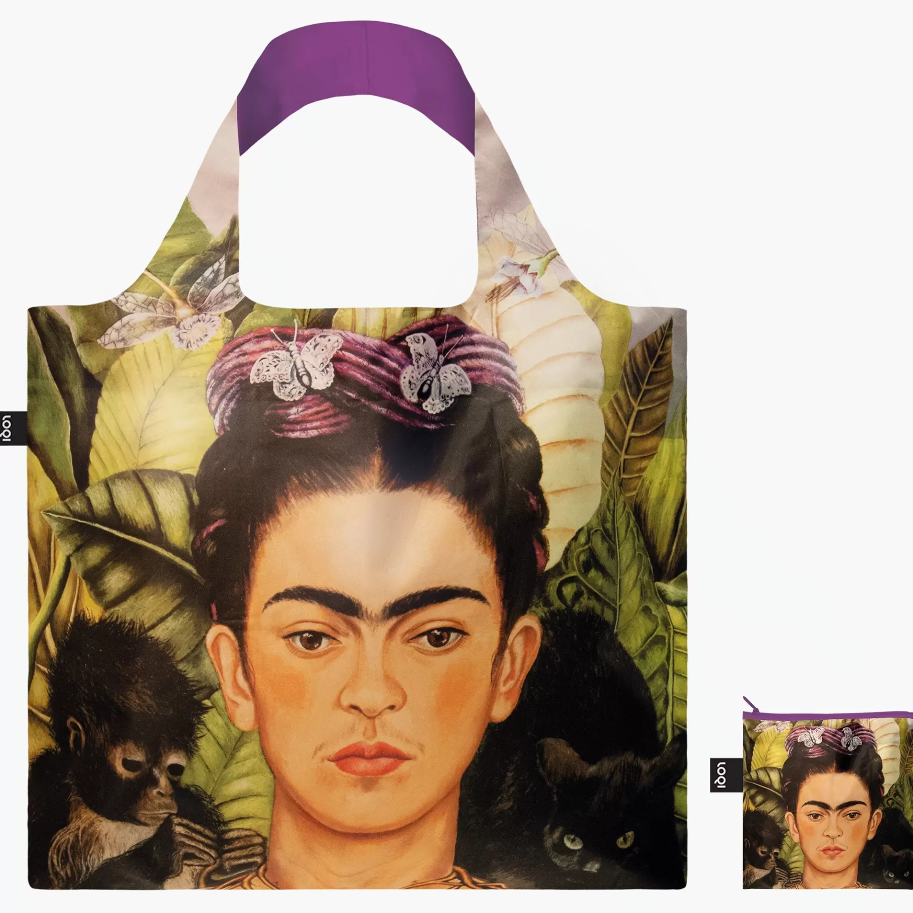 LOQI FRIDA KAHLO Autoportrait avec colibri Sac recyclé* Sacs