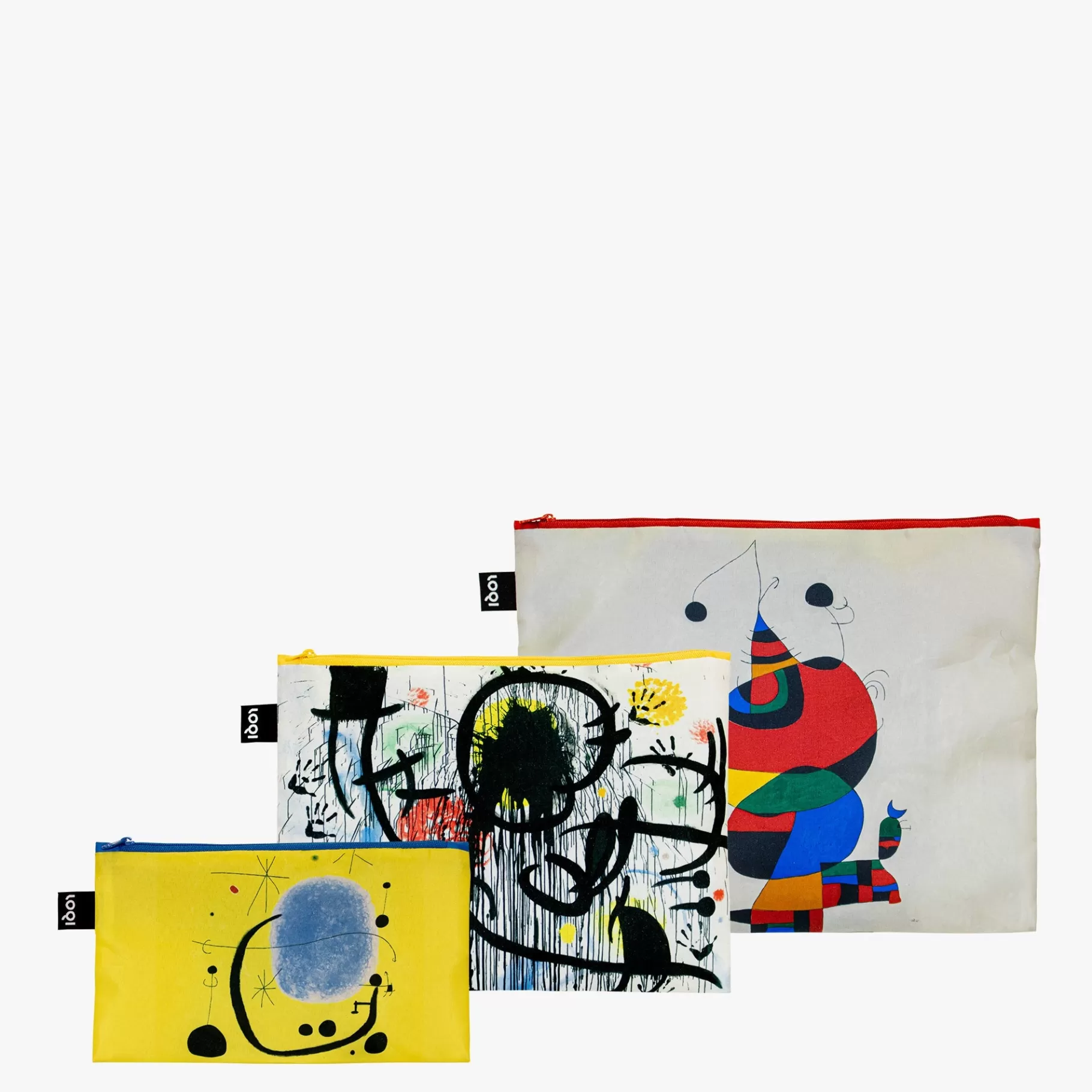 LOQI JOAN MIRO Pochettes zippées recyclées* Poches Zippées