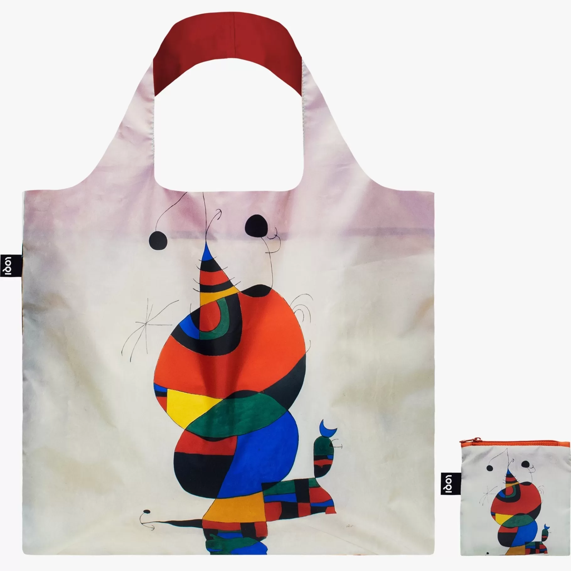 LOQI JOAN MIRO Sac recyclé Femme, oiseau et étoile* Sacs