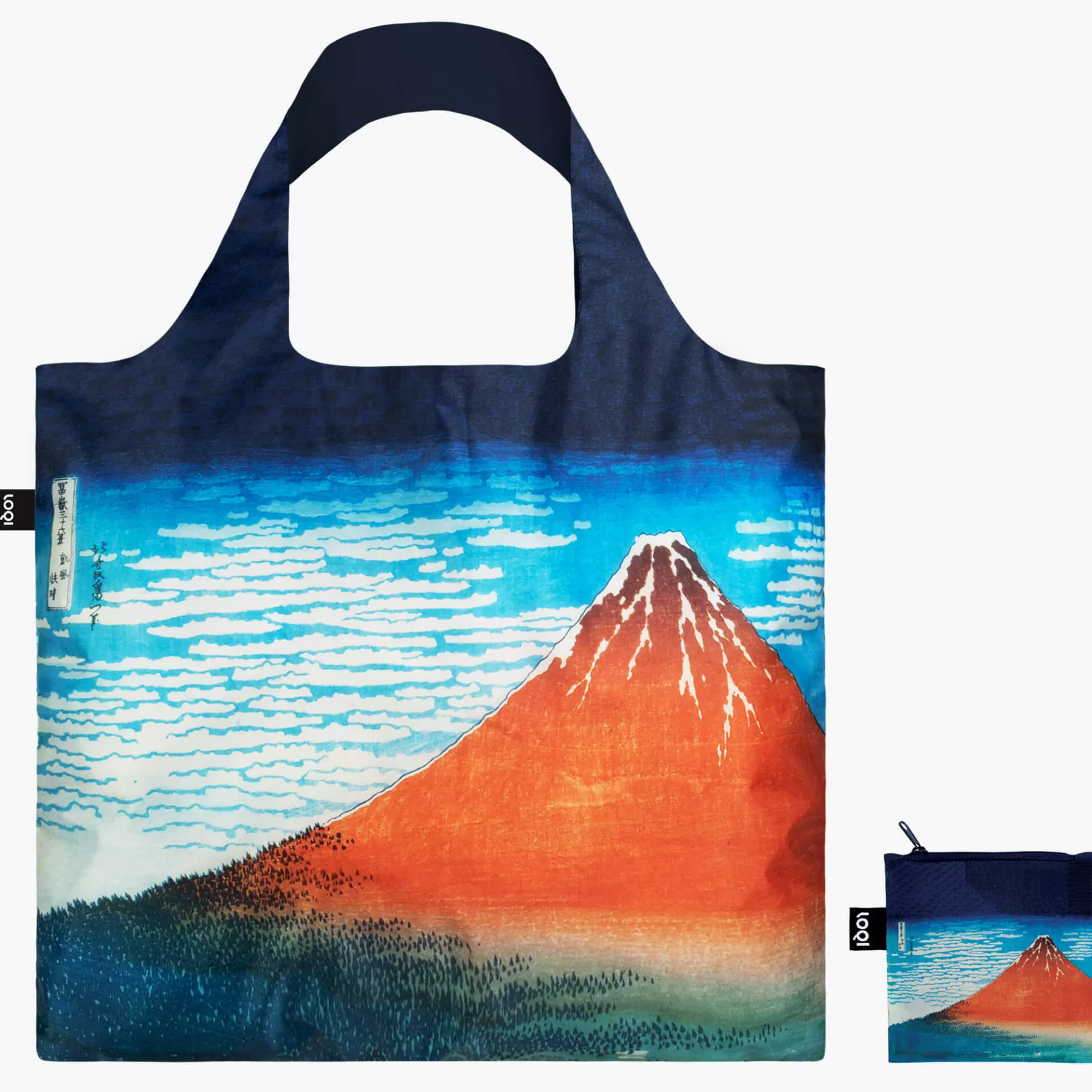 LOQI KATSUSHIKA HOKUSAI Rouge Fuji Sac recyclé* Sacs