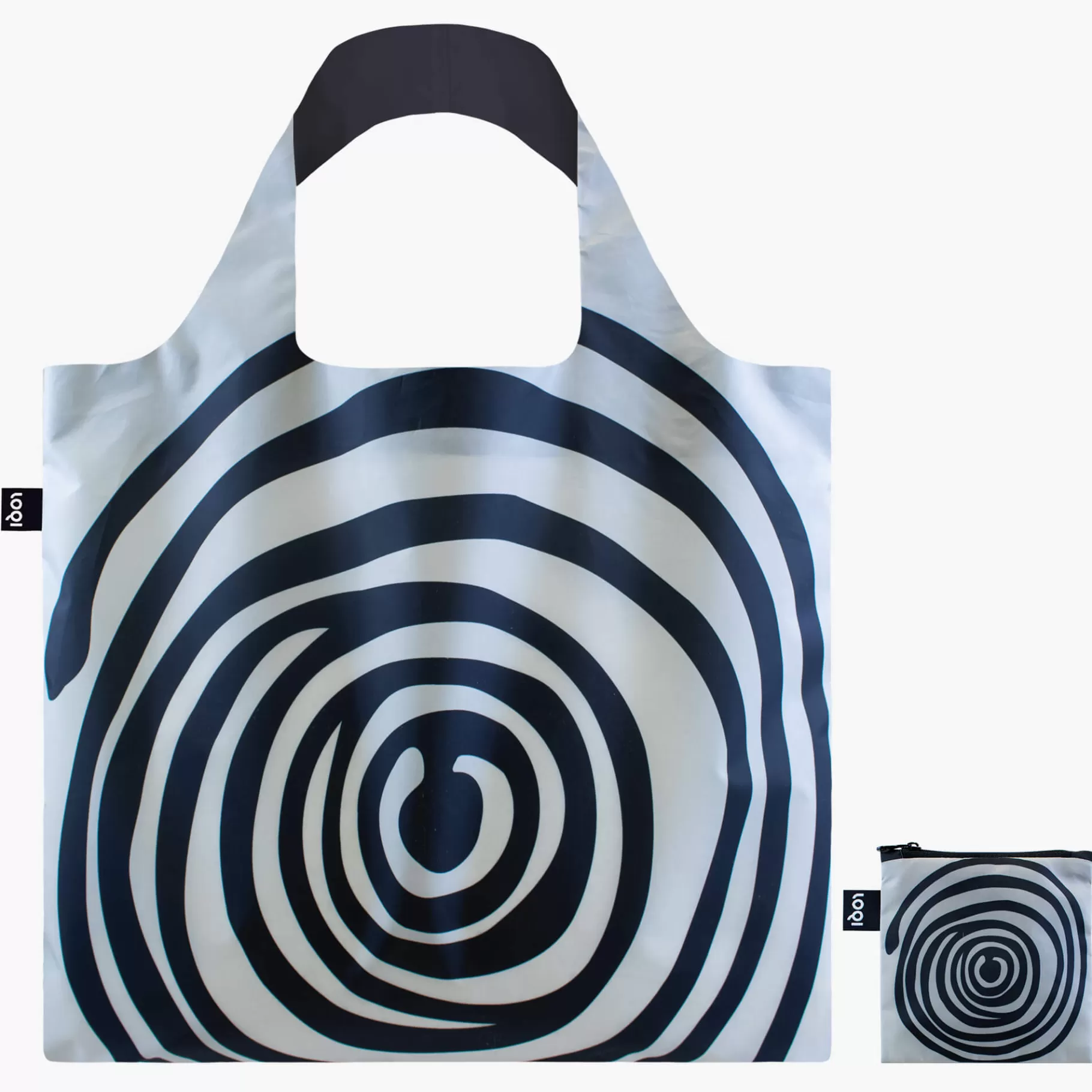 LOQI LOUISE BOURGEOIS Sac recyclé noir spirale* Sacs