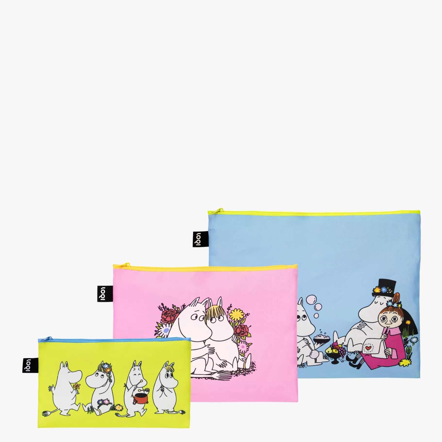 LOQI Pochettes zippées recyclées MOOMIN Together* Poches Zippées