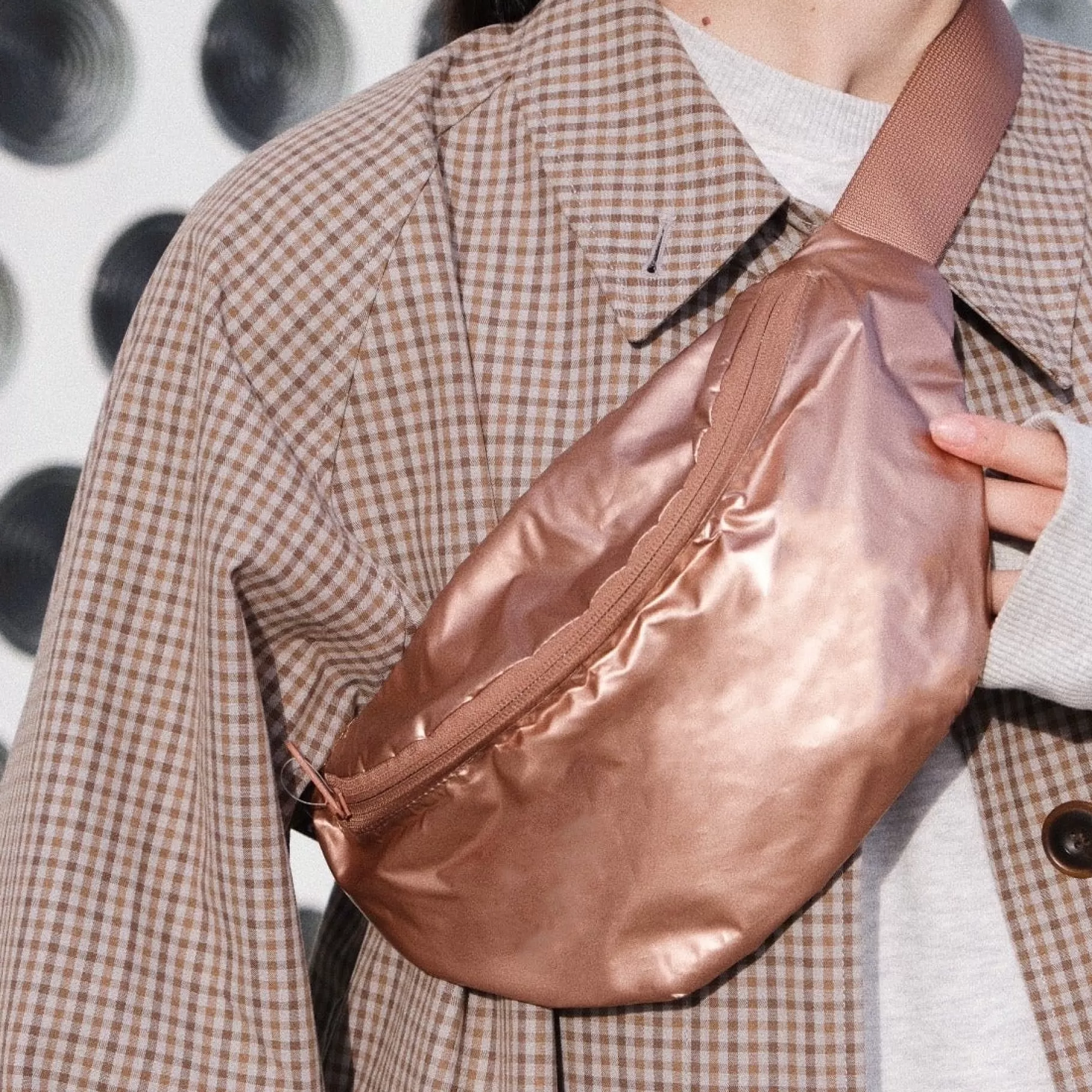 LOQI Sac à dos METALLIC Rose Gold* Sacs À Dos