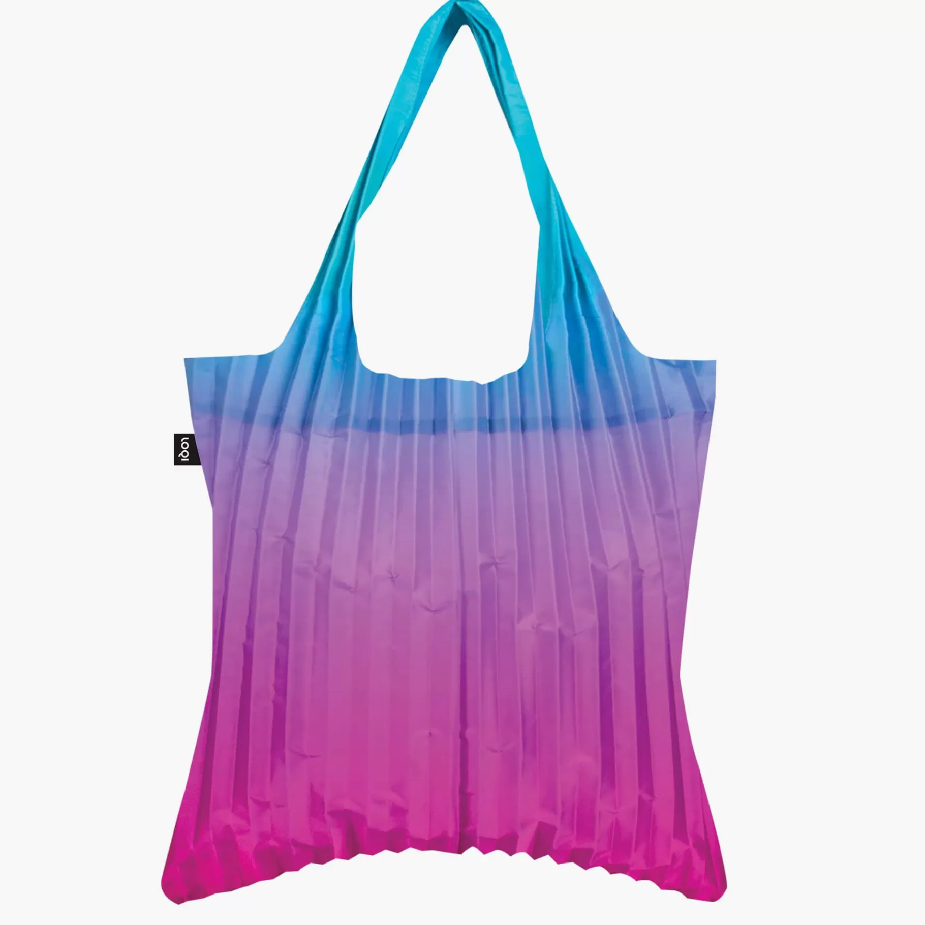 LOQI Sac bleu arc-en-ciel PLEATED* Sacs