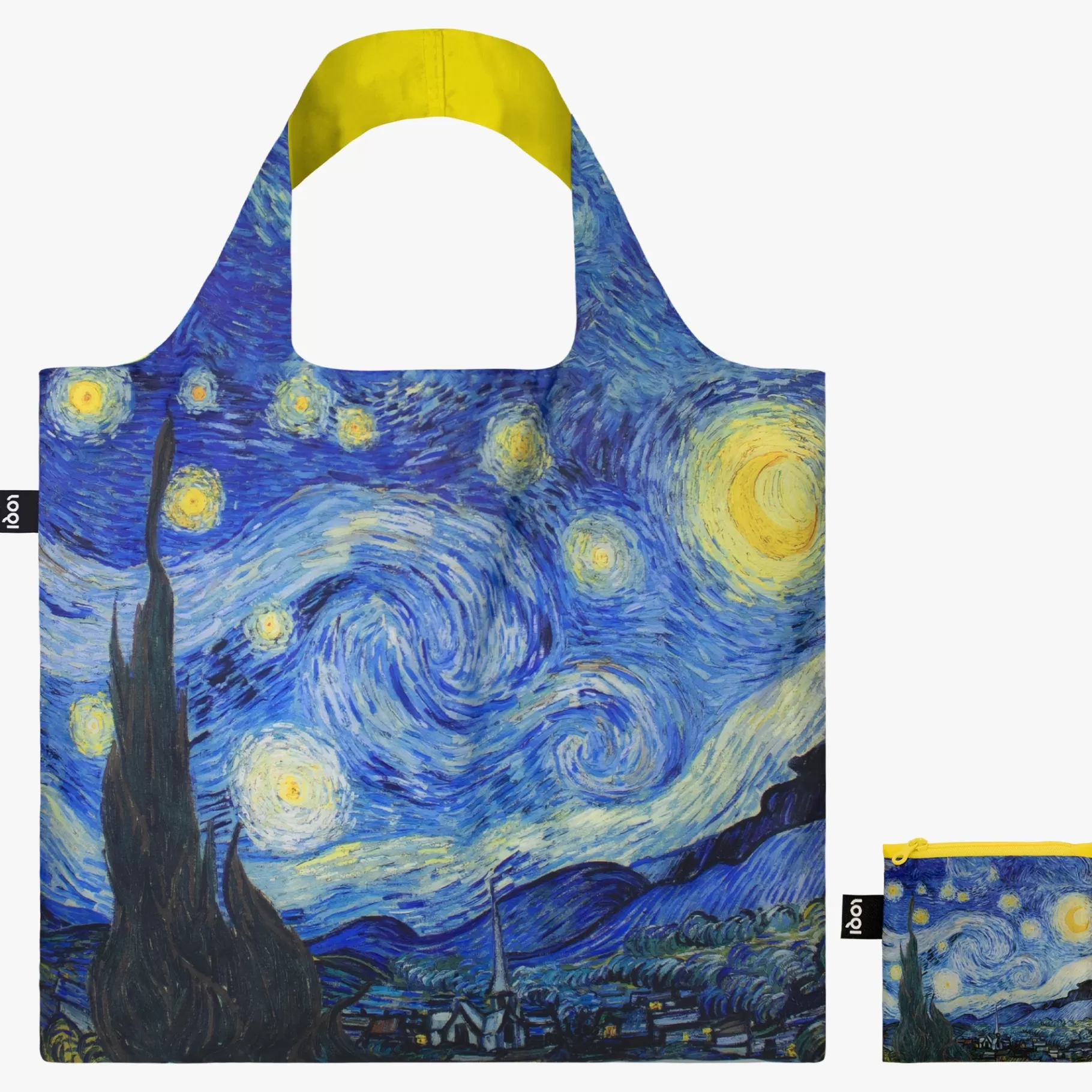 LOQI Sac recyclé VINCENT VAN GOGH Starry Night Neon* Sacs