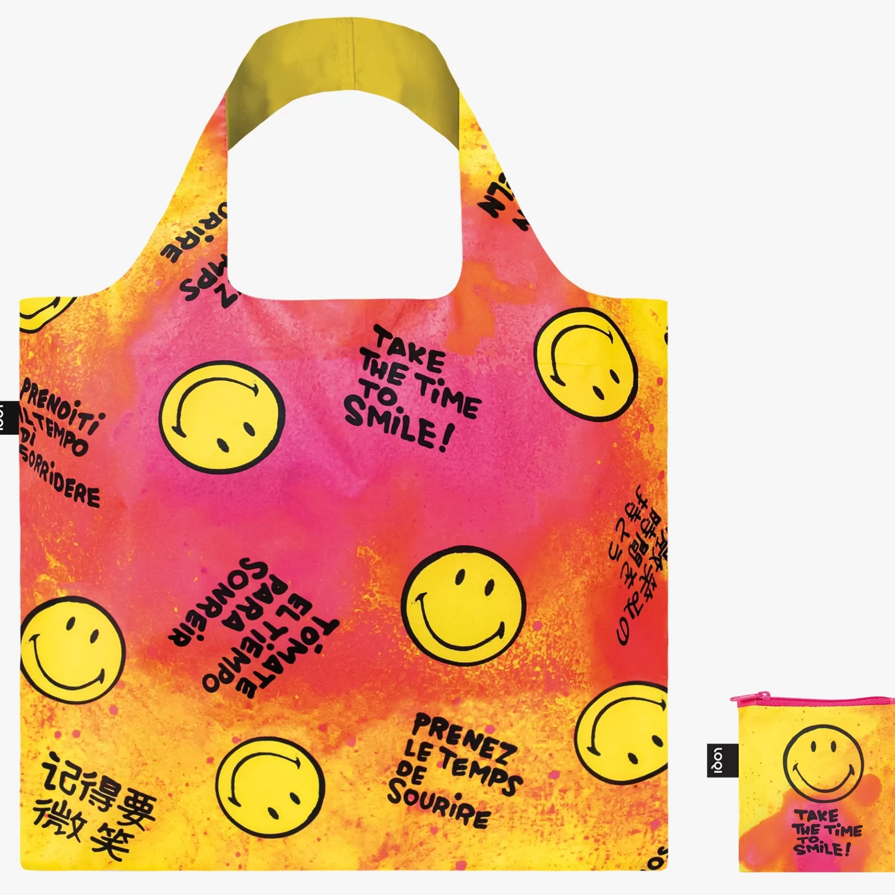 LOQI SMILEY Prenez le temps de sourire Sac recyclé* Sacs