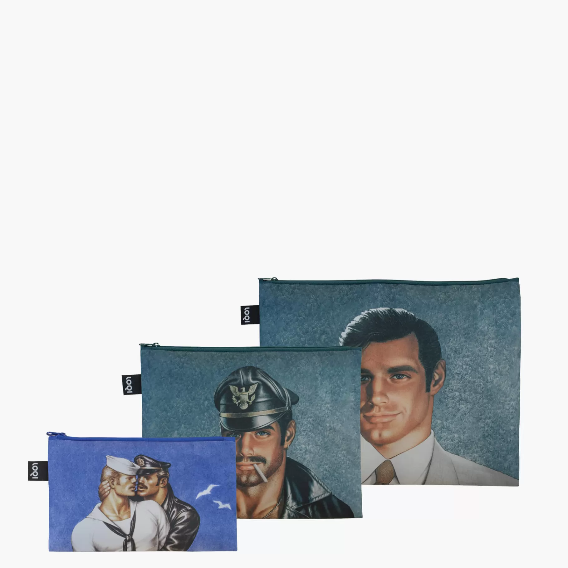 LOQI TOM OF FINLAND Pochettes zippées recyclées* Poches Zippées