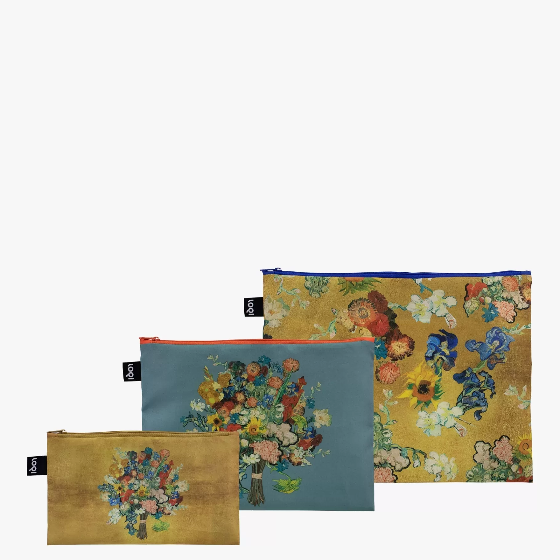 LOQI VAN GOGH MUSEUM Fleur recyclée Pochettes zippées* Poches Zippées