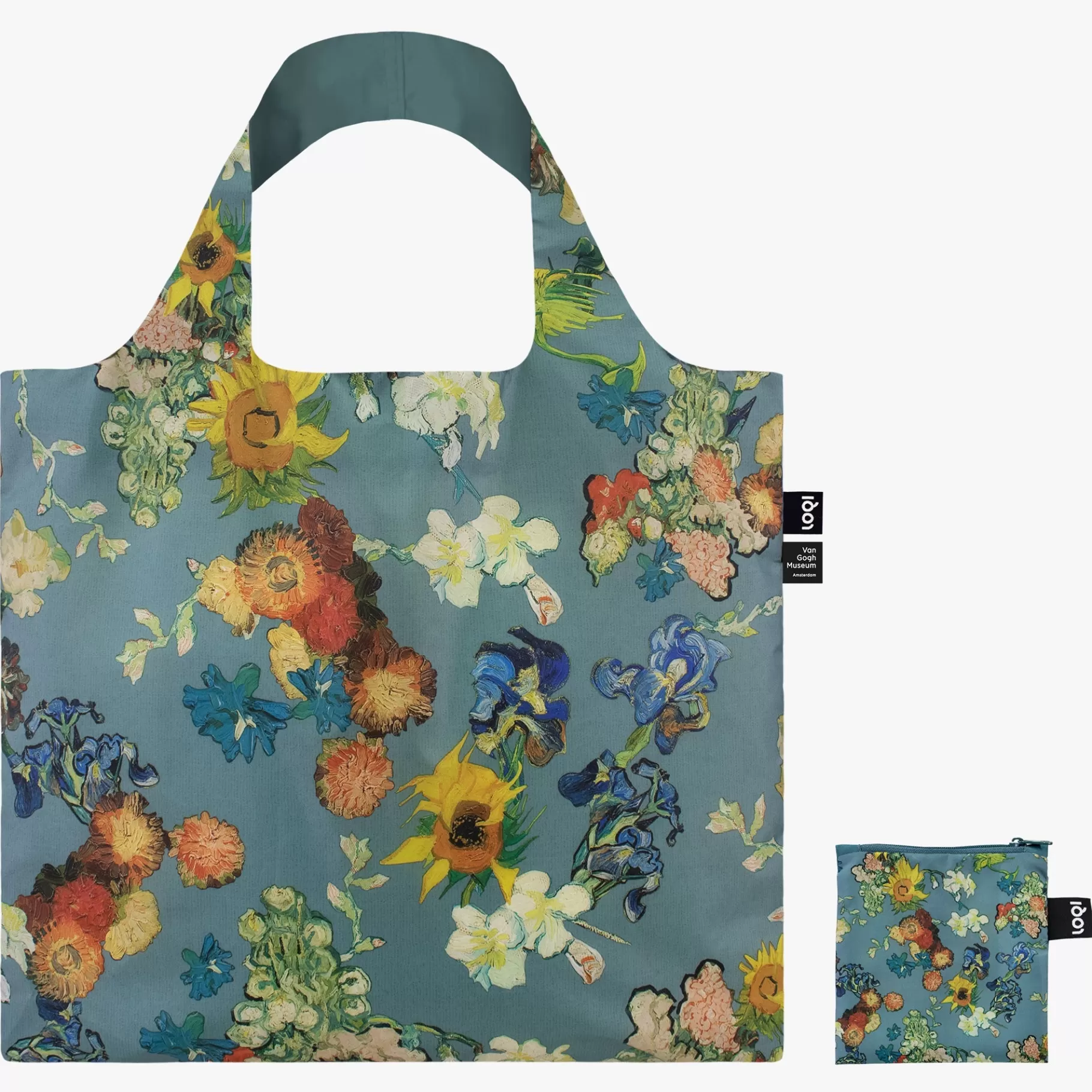 LOQI VAN GOGH MUSEUM Sac recyclé à fleurs bleues* Sacs