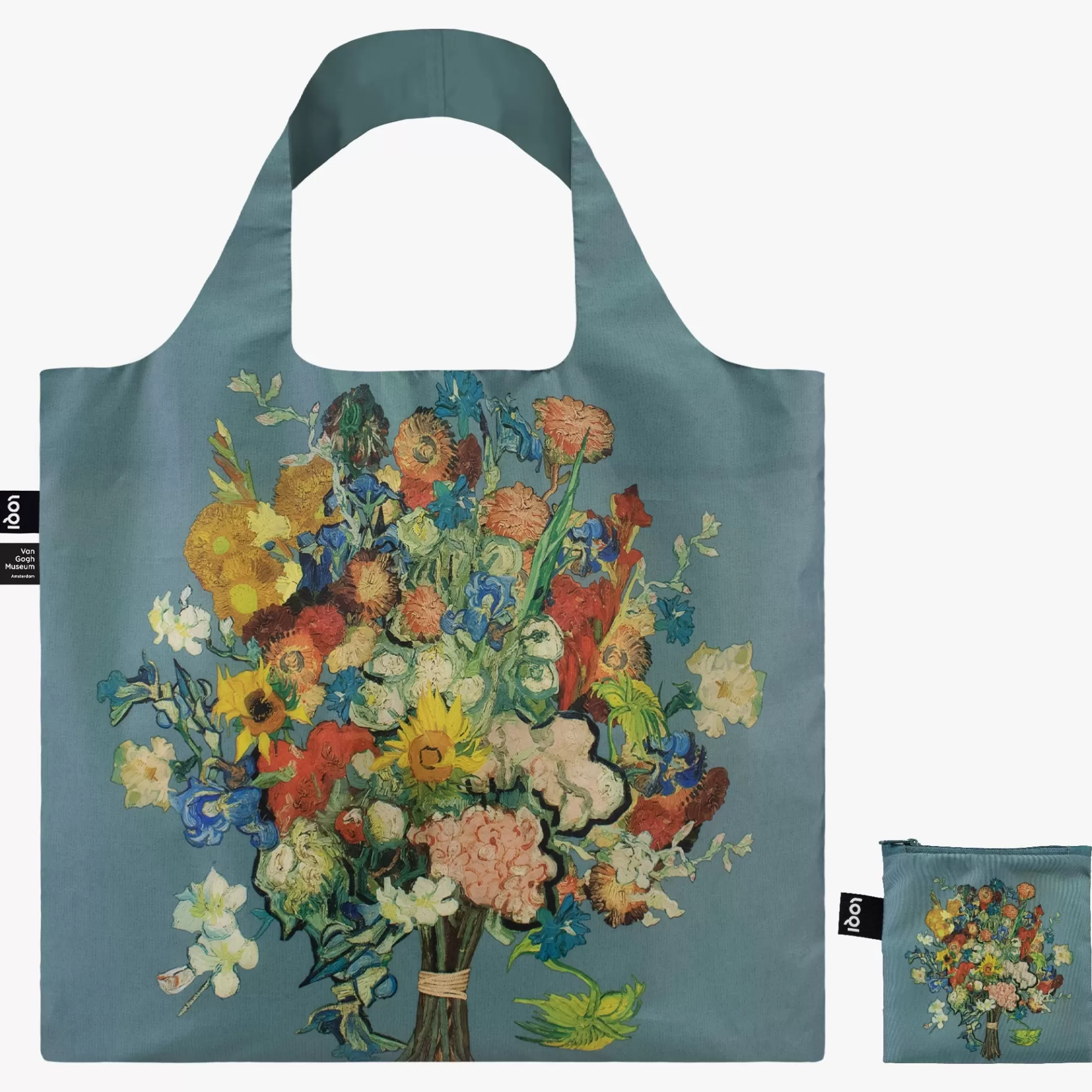 LOQI VAN GOGH MUSEUM Sac recyclé à fleurs bleues* Sacs