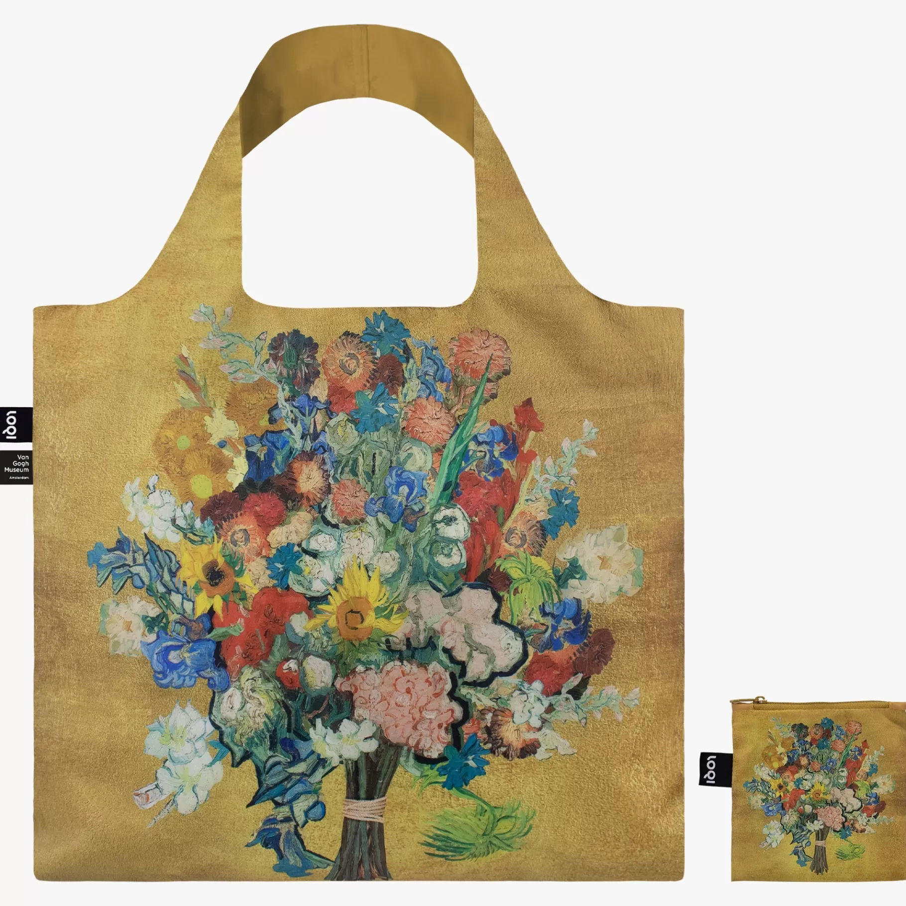 LOQI VAN GOGH MUSEUM Sac recyclé à fleurs d'or* Sacs