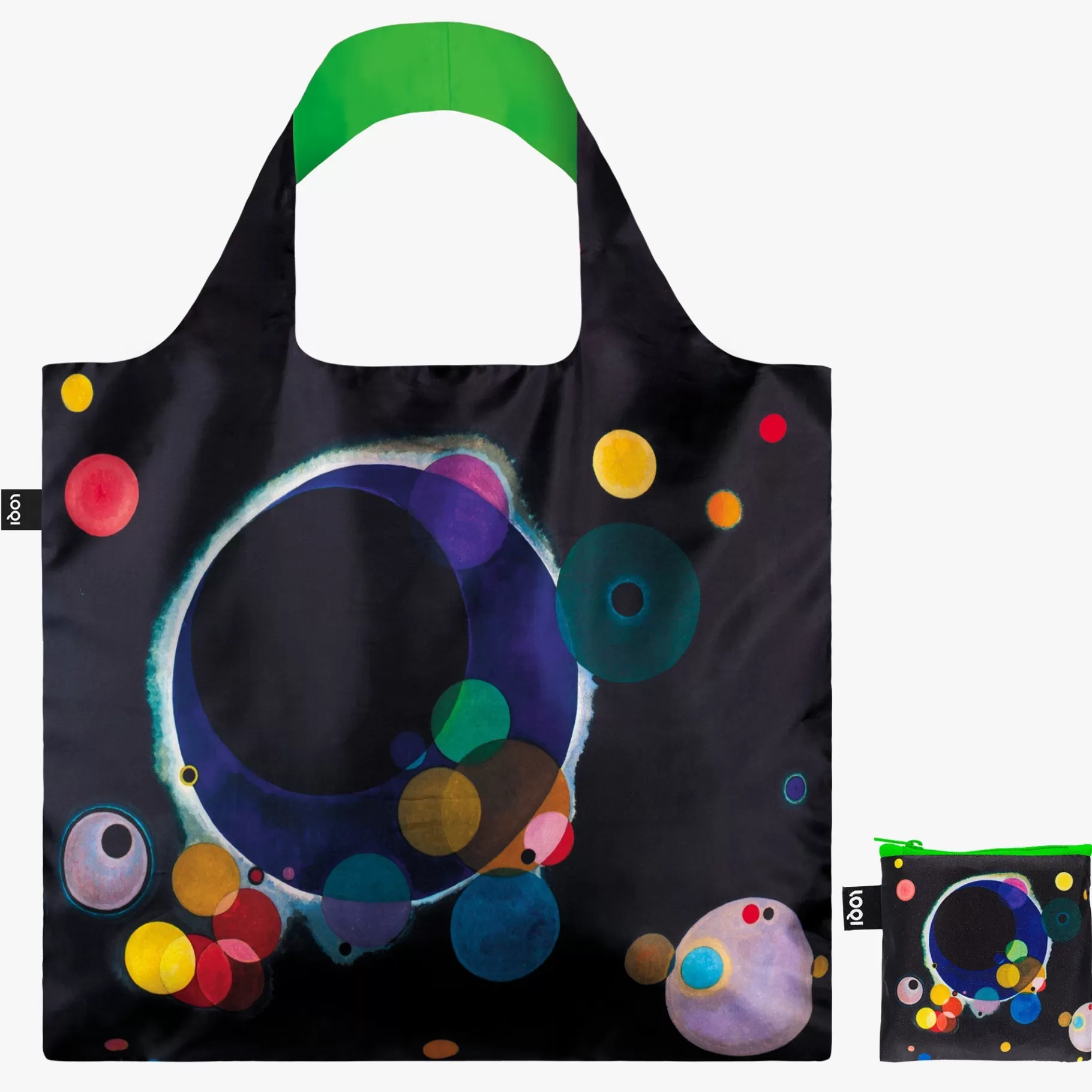 LOQI WASSILY KANDINSKY Sac recyclé plusieurs cercles néon* Sacs